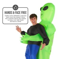 Pick Me Up Alien Inflatable Costume -Clipper Teas shop mcpial alien pick me up adult feature 03