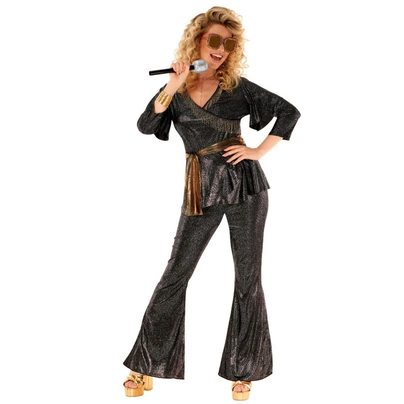 Womens Disco Dancing Queen Costume 4 Womens Disco Dancing Queen Costume - Image 2