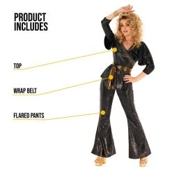 Womens Disco Dancing Queen Costume 16 Womens Disco Dancing Queen Costume -Clipper Teas shop mcwddq disco queen feature