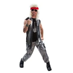 Mens 80s Glam Rocker Costume