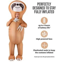 Giant Sloth Inflatable Costume 8 Giant Sloth Inflatable Costume -Clipper Teas shop mens inflatable giant sloth costume 3