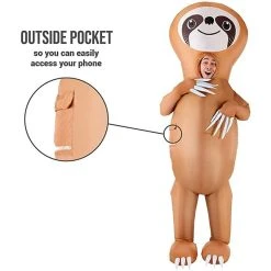 Giant Sloth Inflatable Costume 9 Giant Sloth Inflatable Costume -Clipper Teas shop mens inflatable giant sloth costume 4