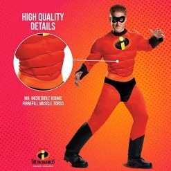 Mens Disney Incredibles Mr Incredible Muscle Costume Official 9 Mens Disney Incredibles Mr Incredible Muscle Costume Official -Clipper Teas shop mens mr incredible costume 3