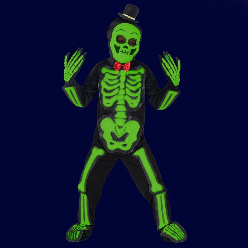 Kids Glow In The Dark Skeleton Costume 4 Kids Glow In The Dark Skeleton Costume - Image 2