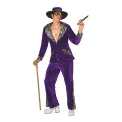 Mens Pimp Daddy Costume Purple