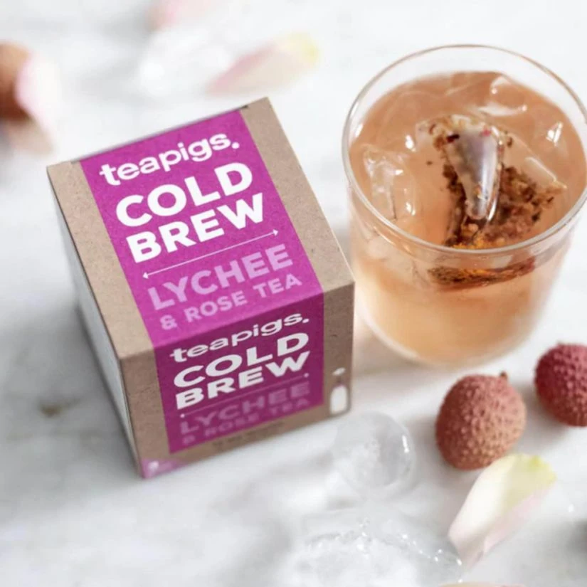 Teapigs Cold Brew Lychee & Rose Tea, 10 Tea Bags 4 Teapigs Cold Brew Lychee & Rose Tea, 10 Tea Bags - Image 2