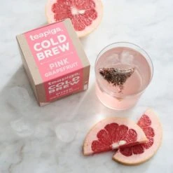 Teapigs Cold Brew Pink Grapefruit, 10 Tea Bags -Clipper Teas shop teapigs cold brew pink grapefruit 7594
