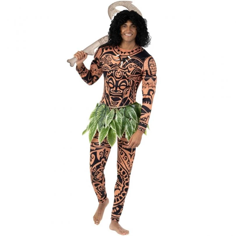 Mens Polynesian Hero Bodysuit Costume 3 Mens Polynesian Hero Bodysuit Costume