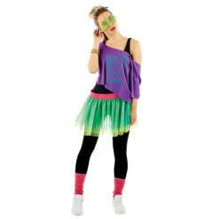 Womens 80s Tutu Kit Costume