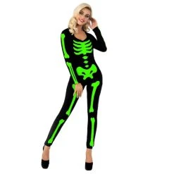 Glow Skeleton Bodysuit Womens