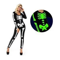 Glow Skeleton Bodysuit Womens -Clipper Teas shop womens glow skeleton bodysuit 3